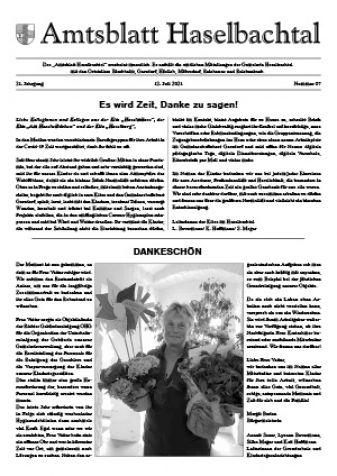 Amtsblatt Haselbachtal 07/2021
