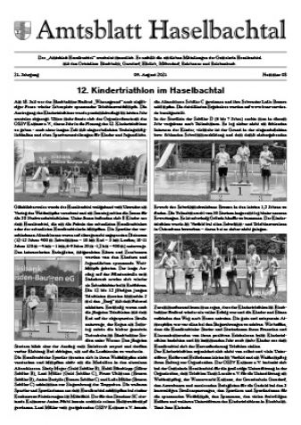 Amtsblatt Haselbachtal 08/2021