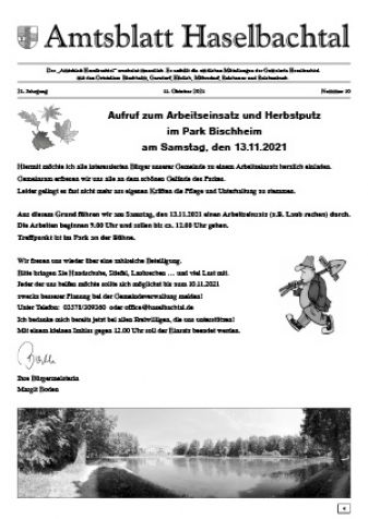 Amtsblatt Haselbachtal 10/2021