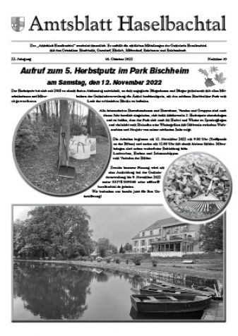 Amtsblatt Haselbachtal 10/2022