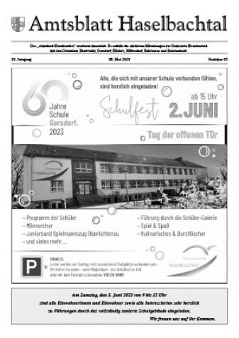 Amtsblatt Haselbachtal 05/2023
