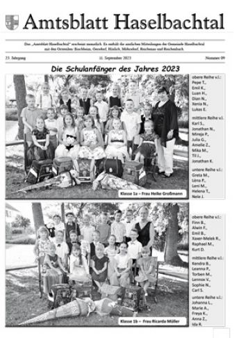 Amtsblatt Haselbachtal 09/2023